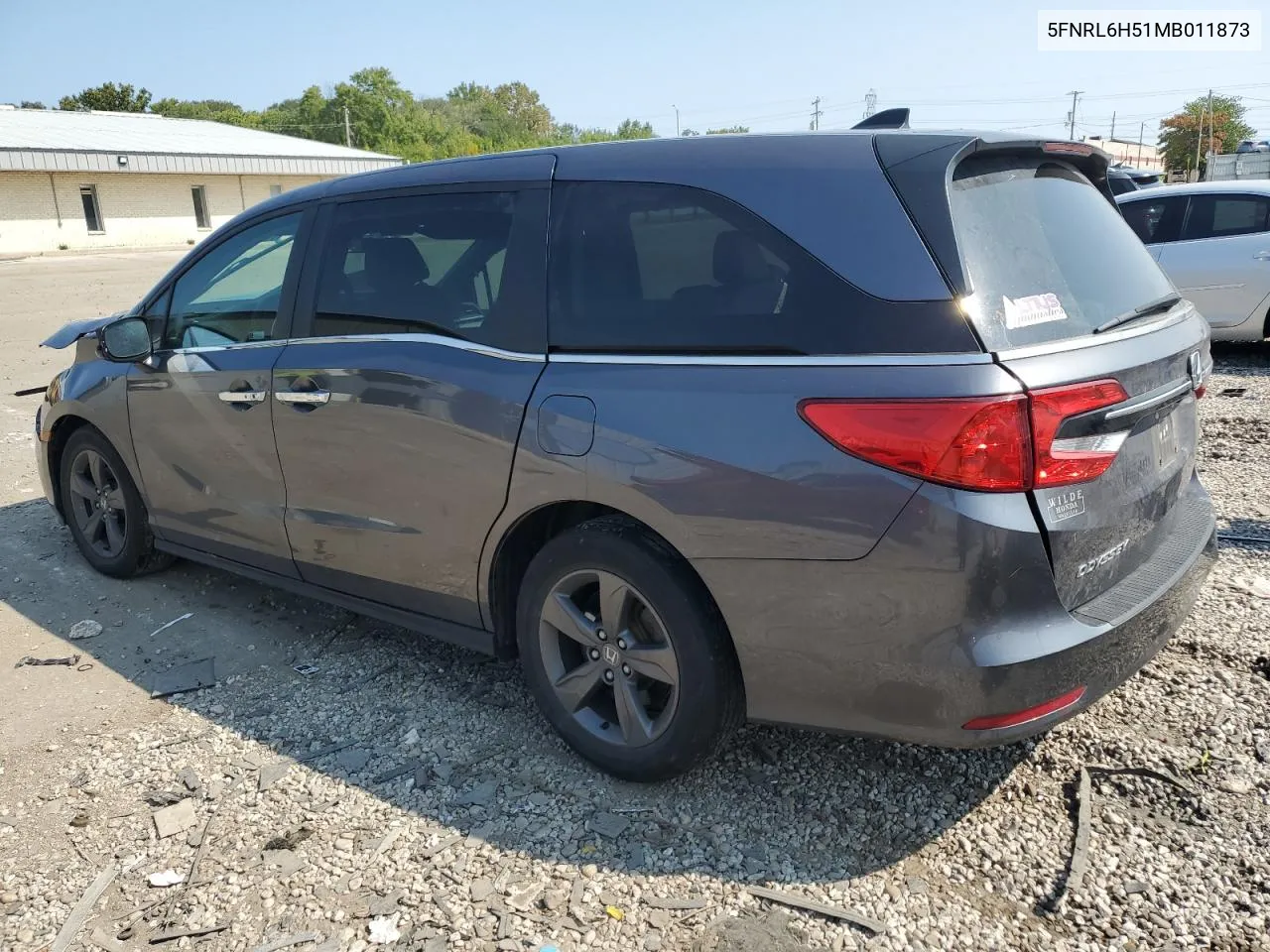 2021 Honda Odyssey Ex VIN: 5FNRL6H51MB011873 Lot: 71179374