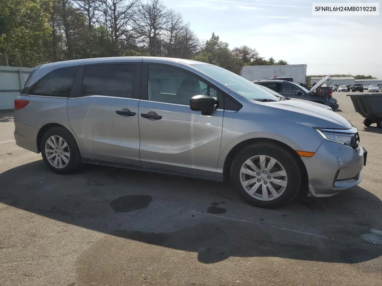 2021 Honda Odyssey Lx VIN: 5FNRL6H24MB019228 Lot: 71574034