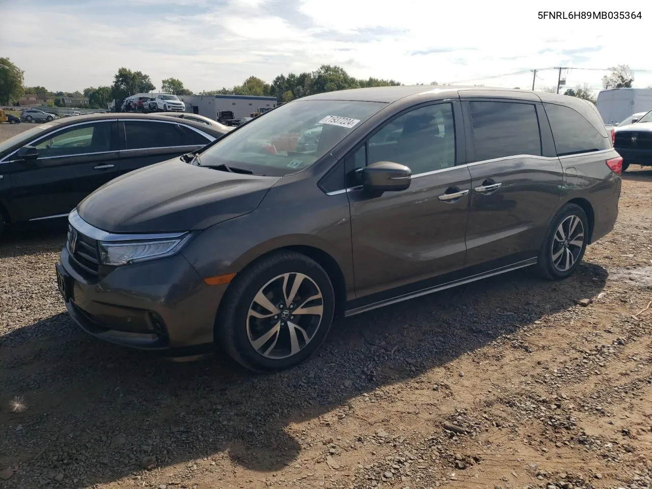 2021 Honda Odyssey Touring VIN: 5FNRL6H89MB035364 Lot: 71937224