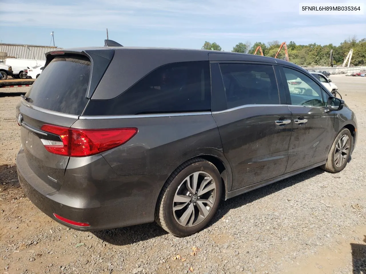 2021 Honda Odyssey Touring VIN: 5FNRL6H89MB035364 Lot: 71937224