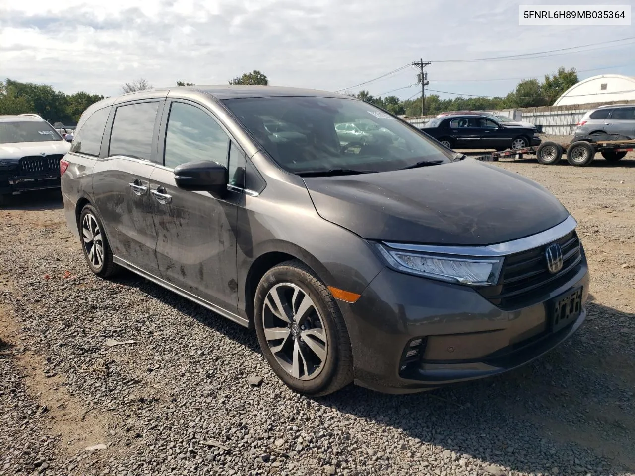 2021 Honda Odyssey Touring VIN: 5FNRL6H89MB035364 Lot: 71937224