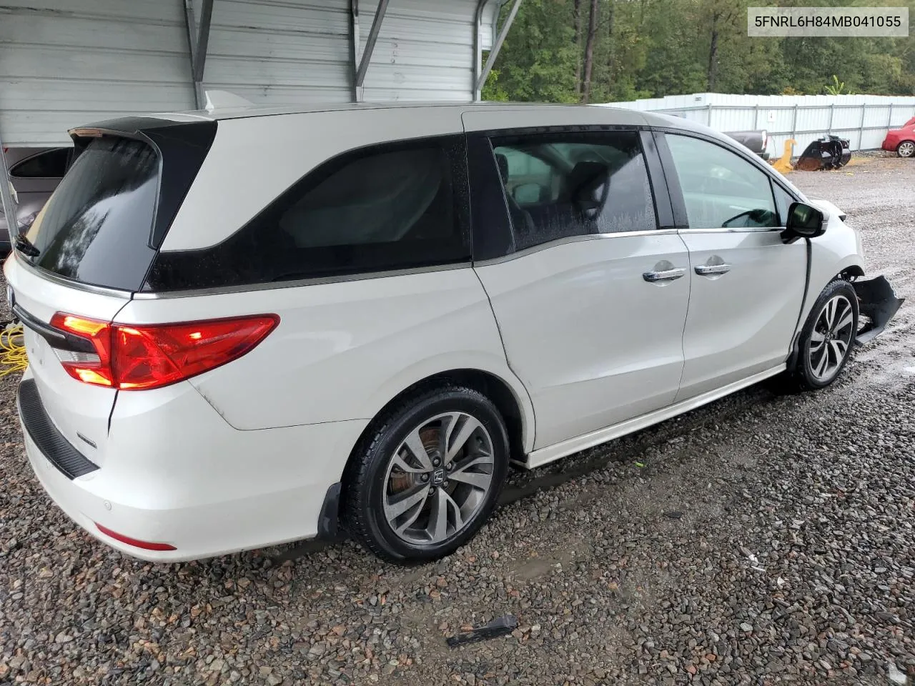 2021 Honda Odyssey Touring VIN: 5FNRL6H84MB041055 Lot: 72160964