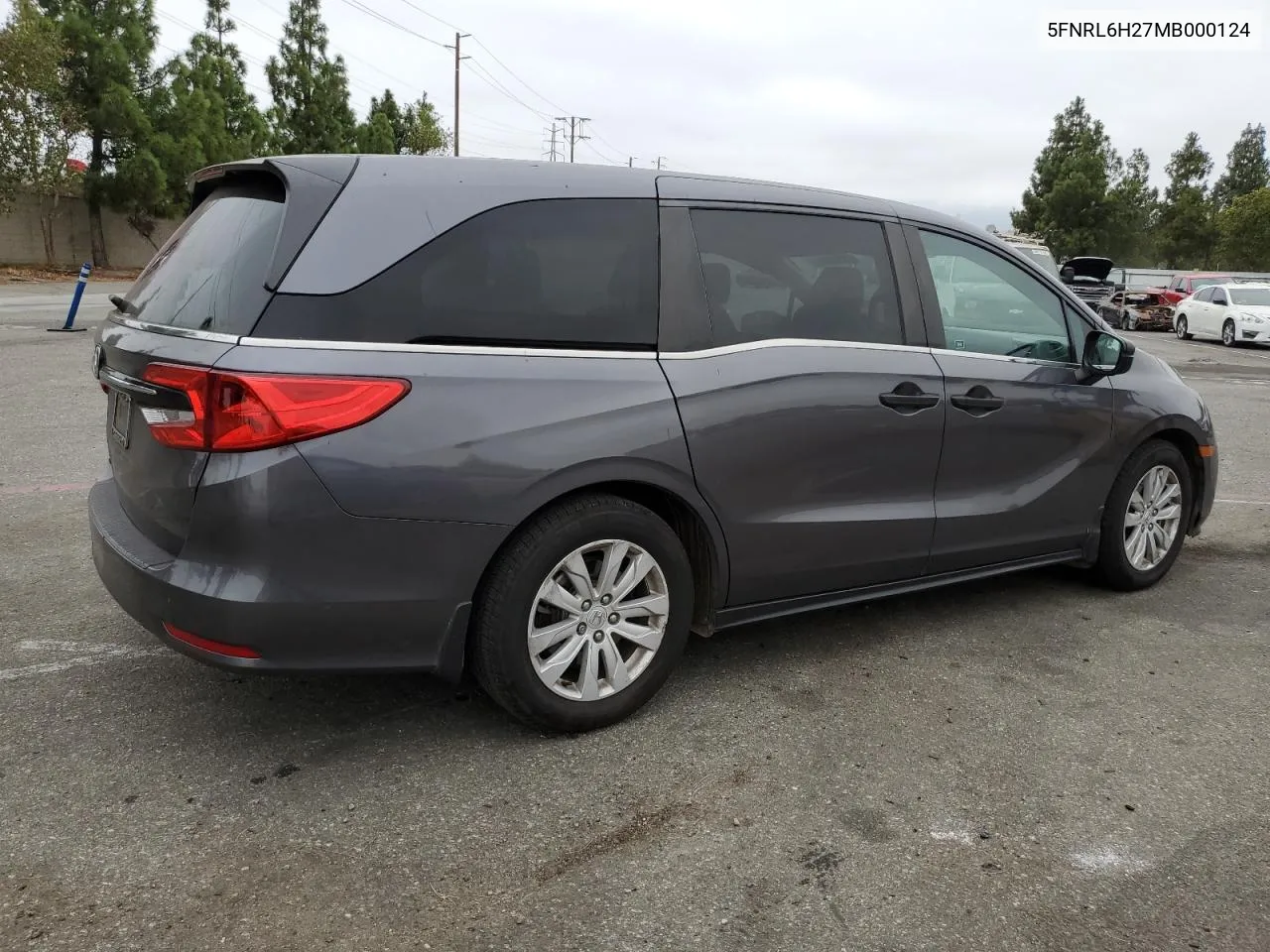 2021 Honda Odyssey Lx VIN: 5FNRL6H27MB000124 Lot: 72339064