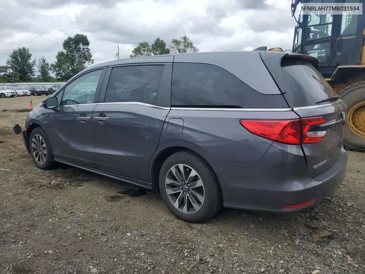 5FNRL6H77MB031594 2021 Honda Odyssey Exl