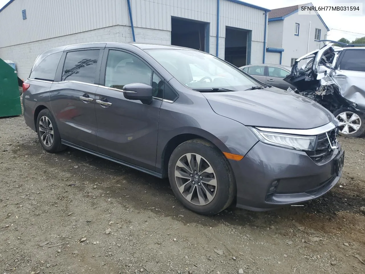 2021 Honda Odyssey Exl VIN: 5FNRL6H77MB031594 Lot: 73193884