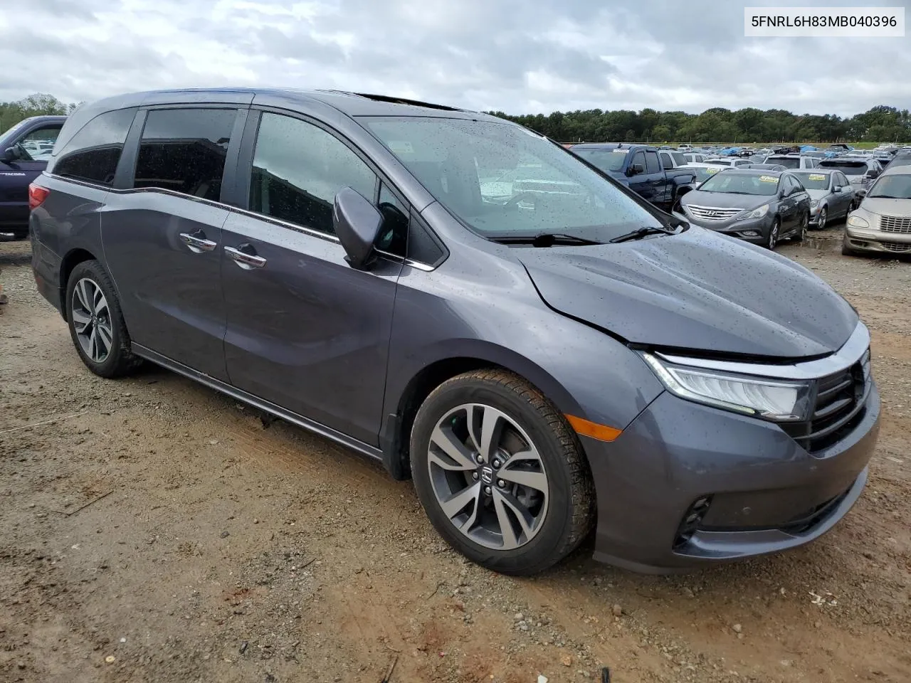 2021 Honda Odyssey Touring VIN: 5FNRL6H83MB040396 Lot: 73236574