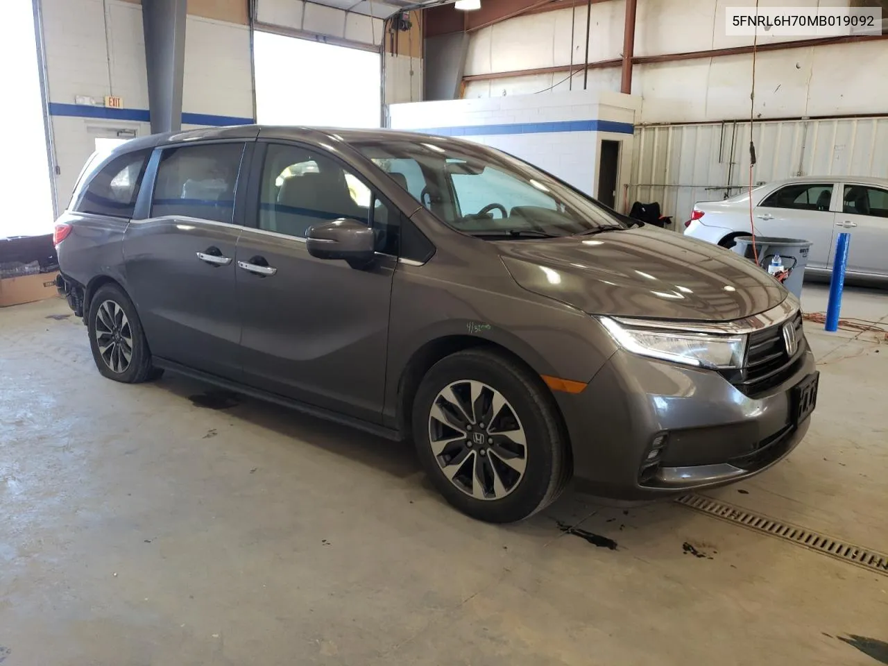 2021 Honda Odyssey Exl VIN: 5FNRL6H70MB019092 Lot: 73362254