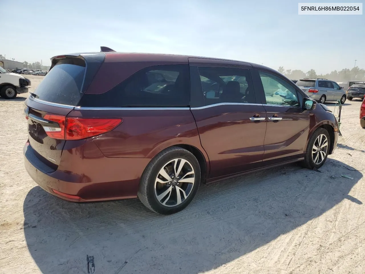 2021 Honda Odyssey Touring VIN: 5FNRL6H86MB022054 Lot: 74476944