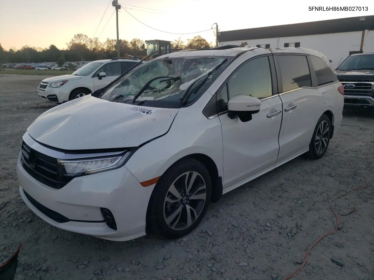 2021 Honda Odyssey Touring VIN: 5FNRL6H86MB027013 Lot: 76536824