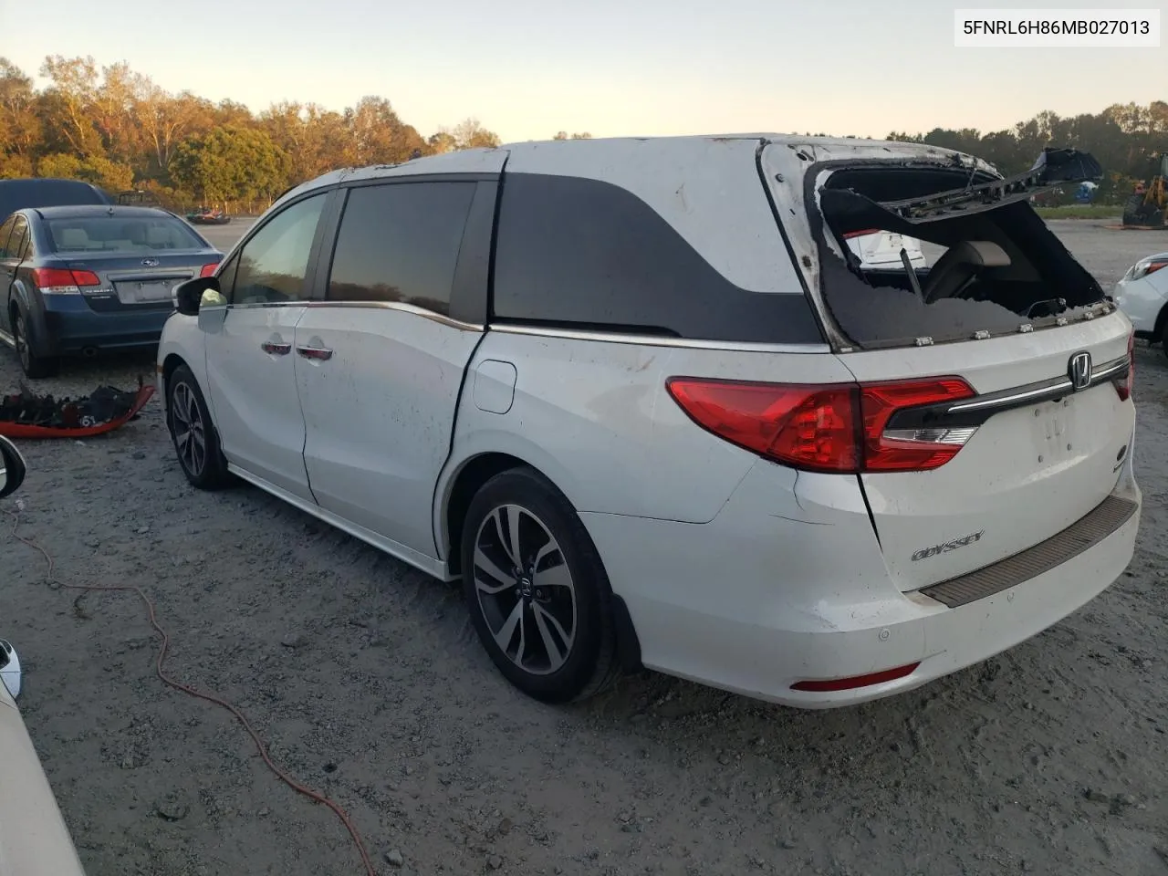 2021 Honda Odyssey Touring VIN: 5FNRL6H86MB027013 Lot: 76536824