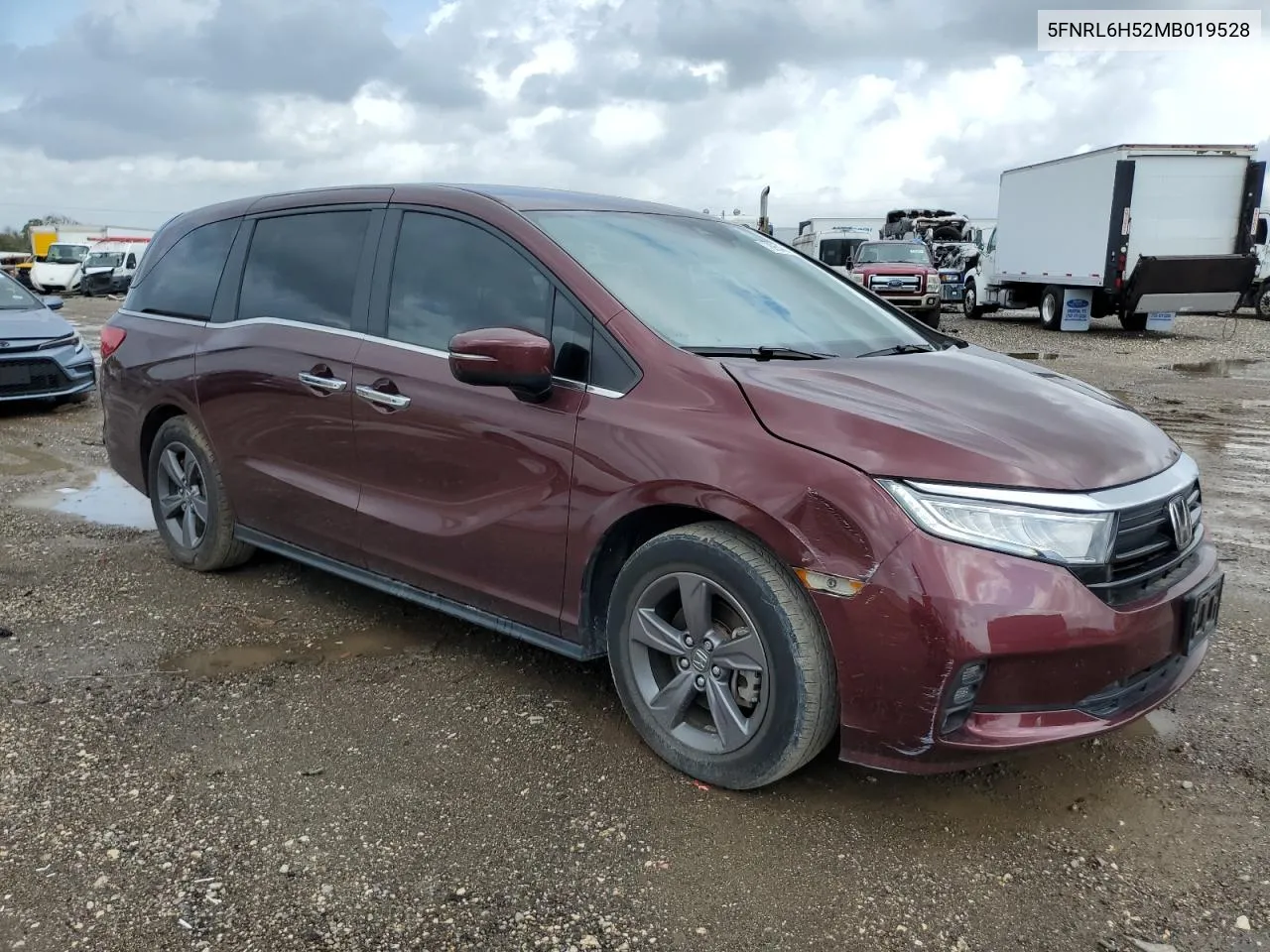 2021 Honda Odyssey Ex VIN: 5FNRL6H52MB019528 Lot: 78954344