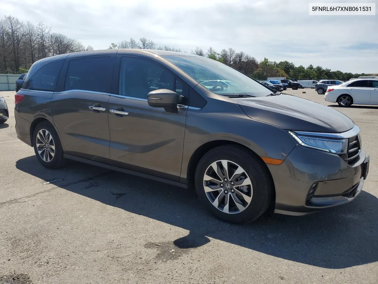 2022 Honda Odyssey Exl VIN: 5FNRL6H7XNB061531 Lot: 60691224