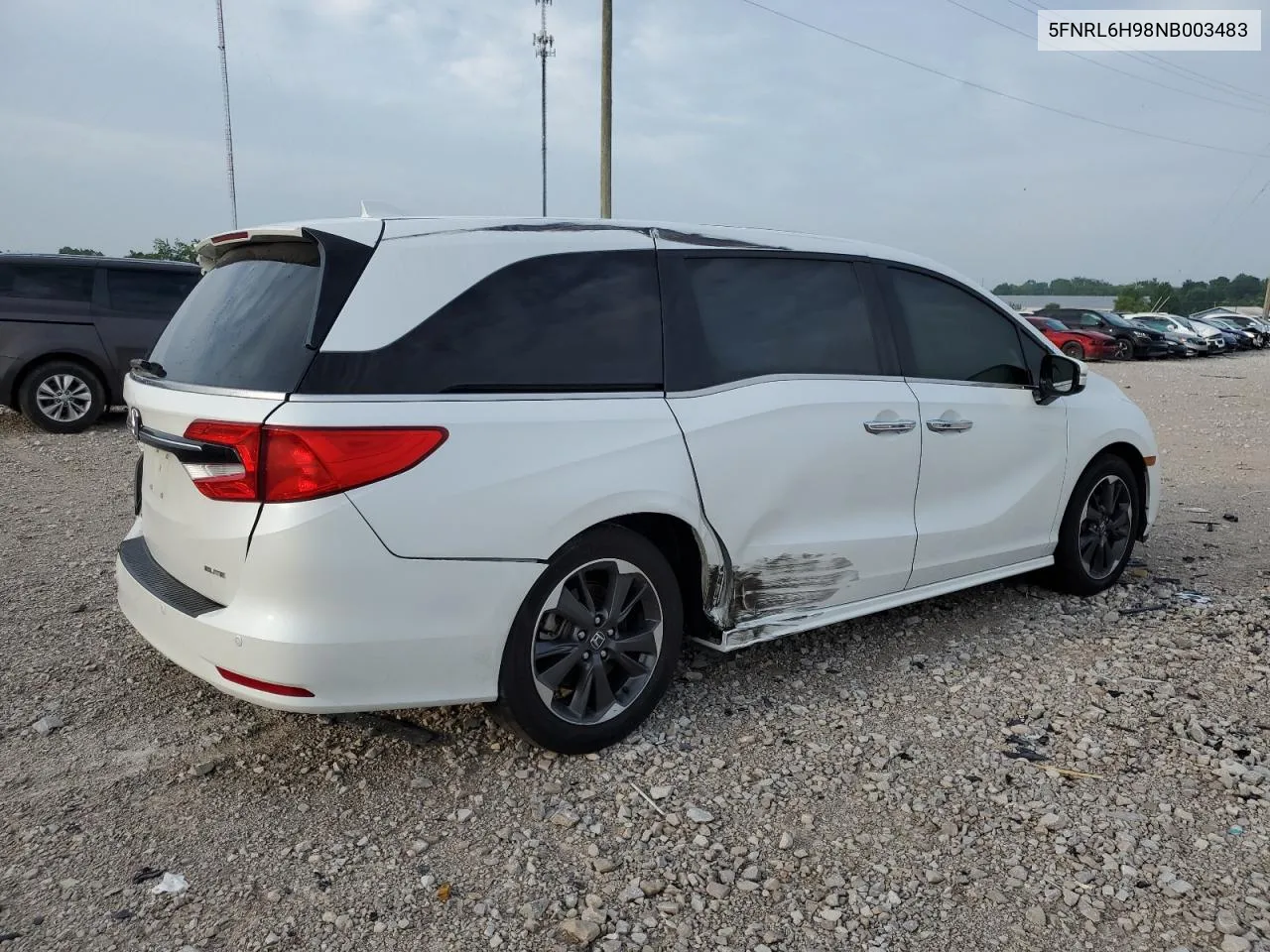 2022 Honda Odyssey Elite VIN: 5FNRL6H98NB003483 Lot: 60908344