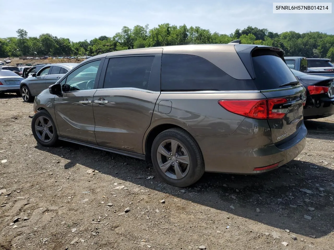 2022 Honda Odyssey Ex VIN: 5FNRL6H57NB014214 Lot: 62792524