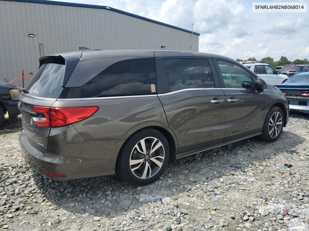 2022 Honda Odyssey Touring VIN: 5FNRL6H82NB068014 Lot: 65375644