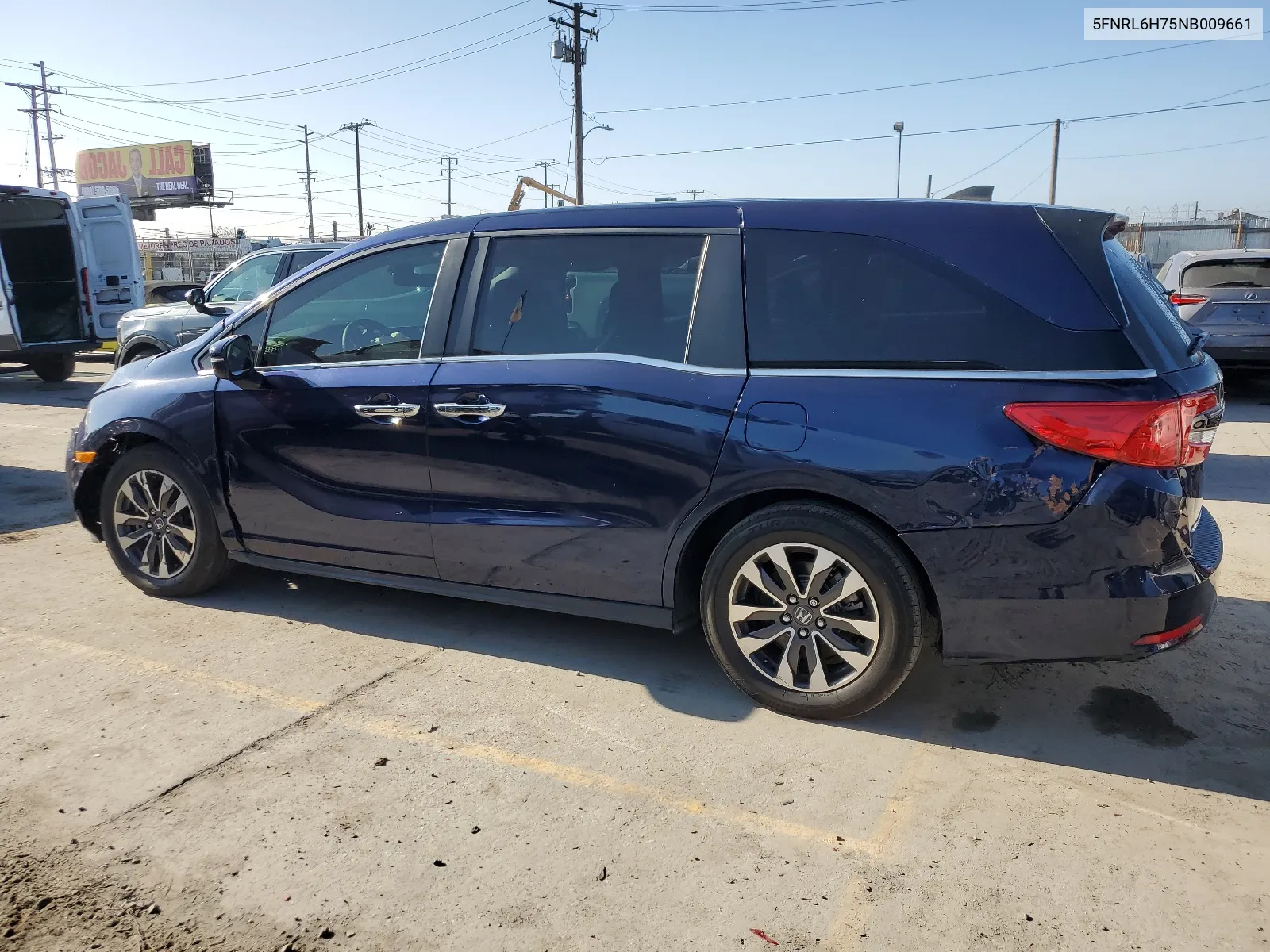 5FNRL6H75NB009661 2022 Honda Odyssey Exl