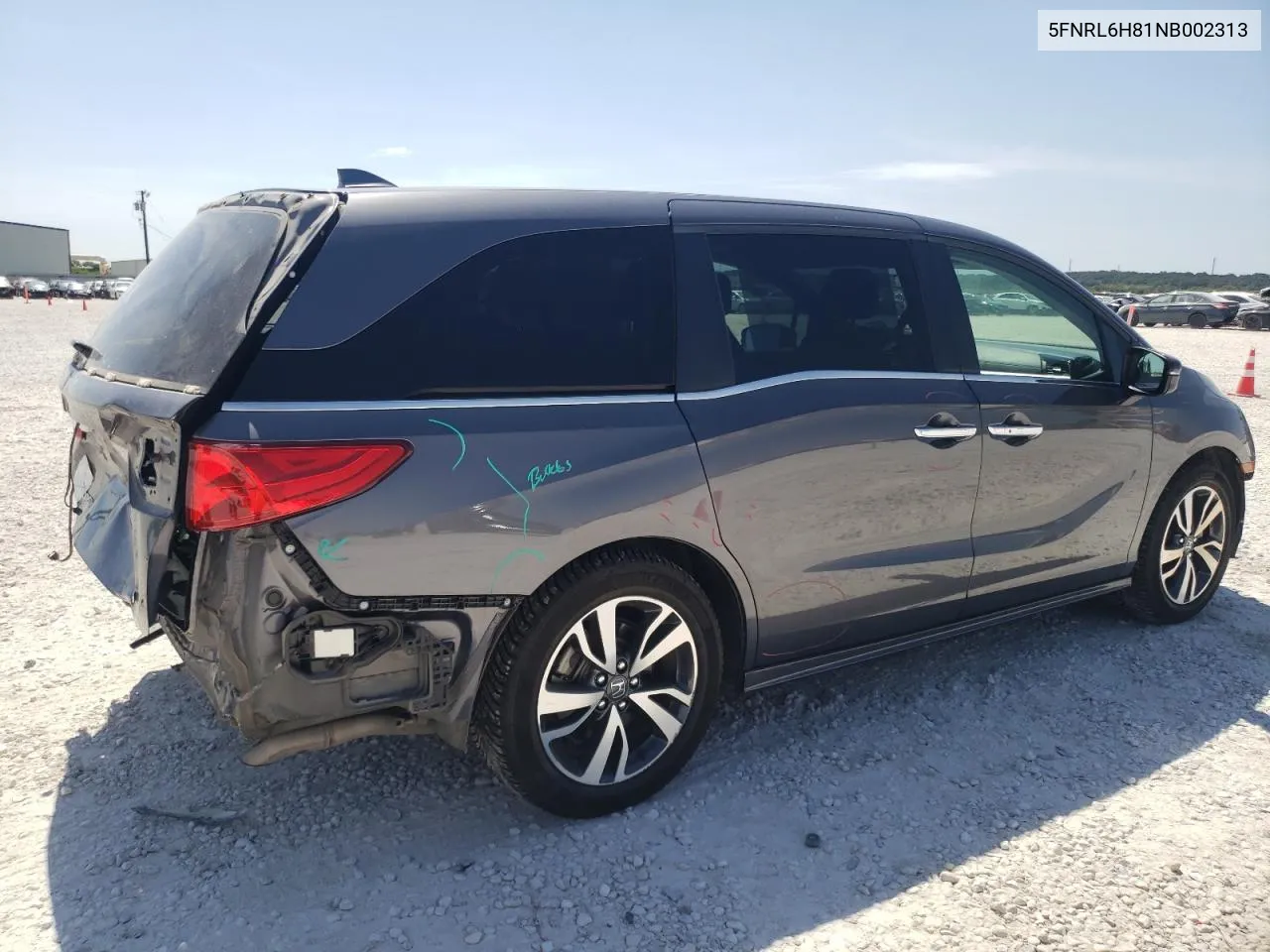 2022 Honda Odyssey Touring VIN: 5FNRL6H81NB002313 Lot: 67960644