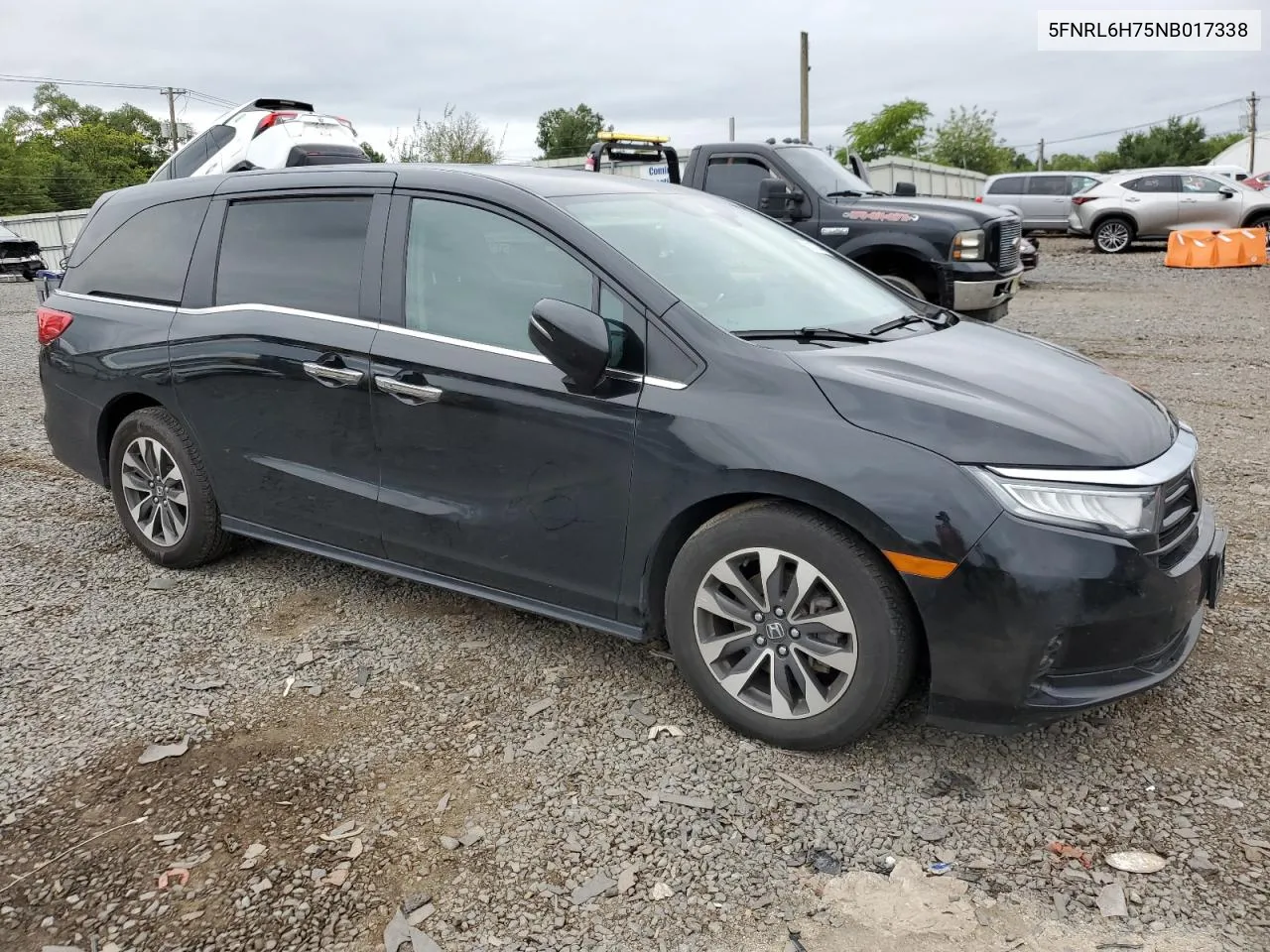 2022 Honda Odyssey Exl VIN: 5FNRL6H75NB017338 Lot: 69212244