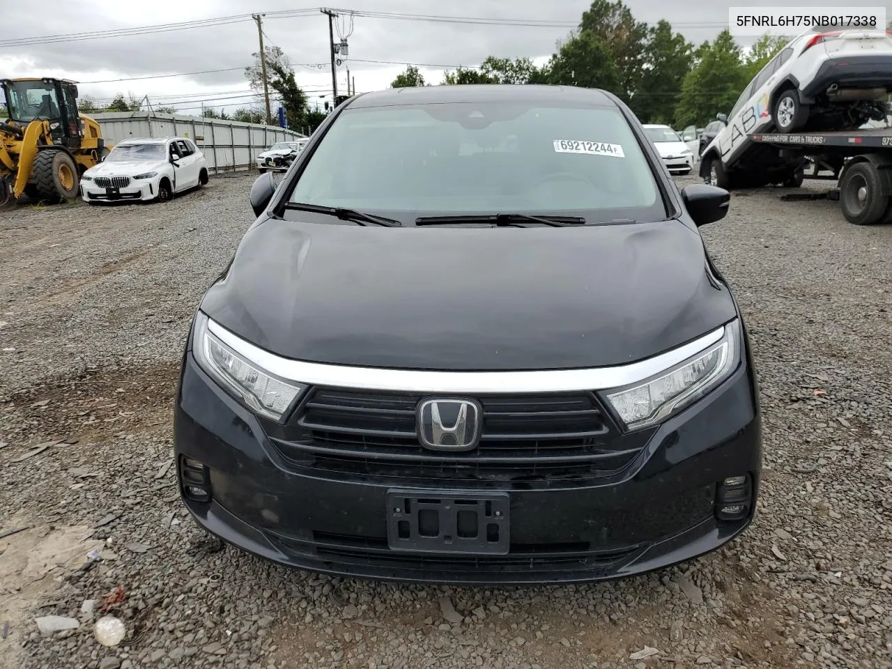 5FNRL6H75NB017338 2022 Honda Odyssey Exl