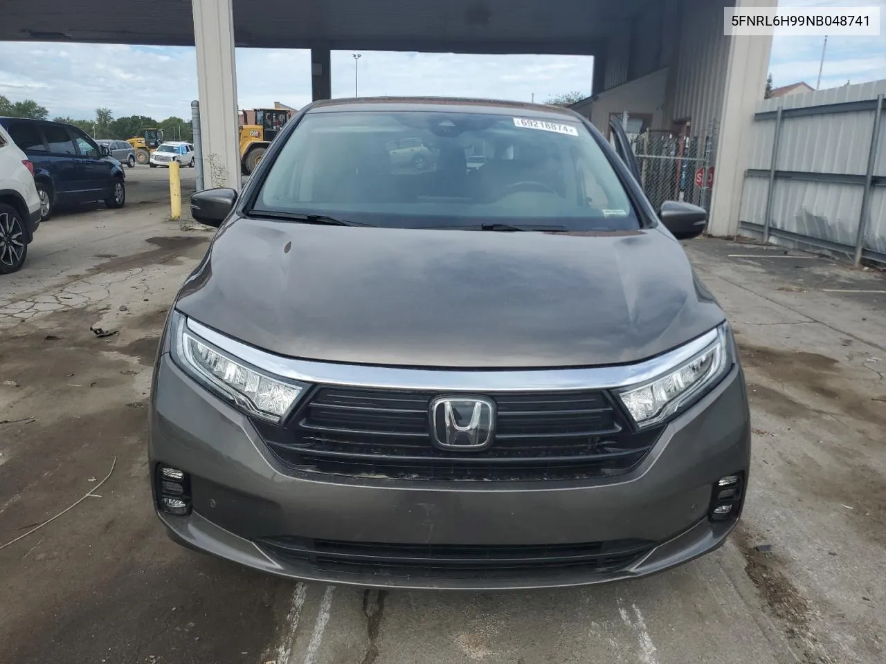 2022 Honda Odyssey Elite VIN: 5FNRL6H99NB048741 Lot: 69218874