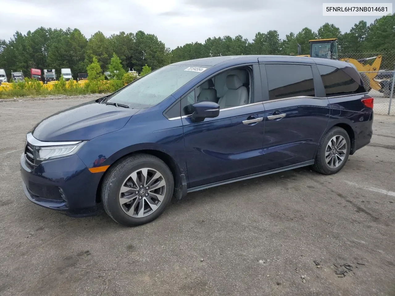 2022 Honda Odyssey Exl VIN: 5FNRL6H73NB014681 Lot: 70194554