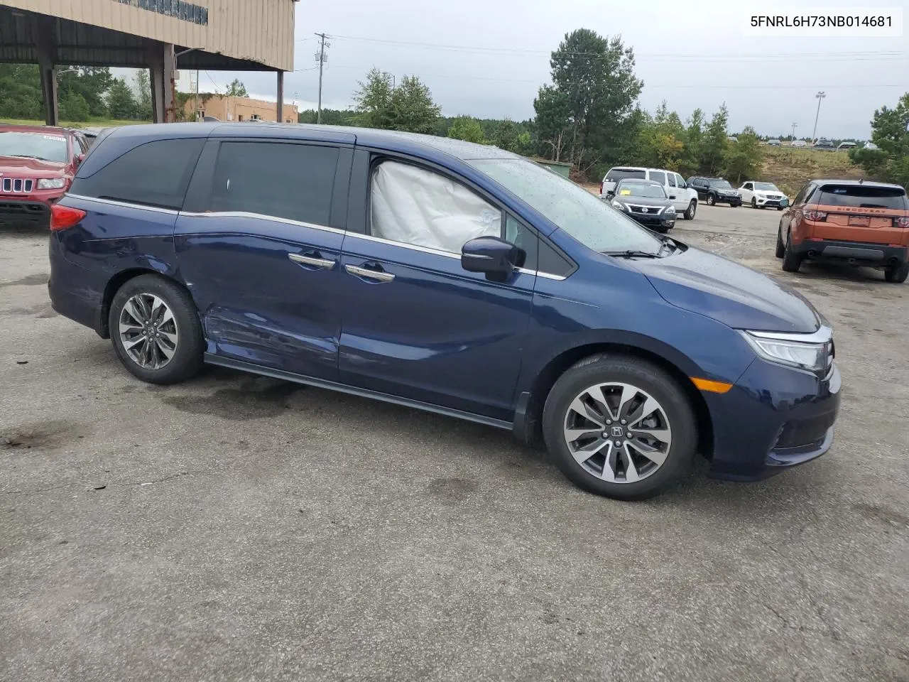 2022 Honda Odyssey Exl VIN: 5FNRL6H73NB014681 Lot: 70194554