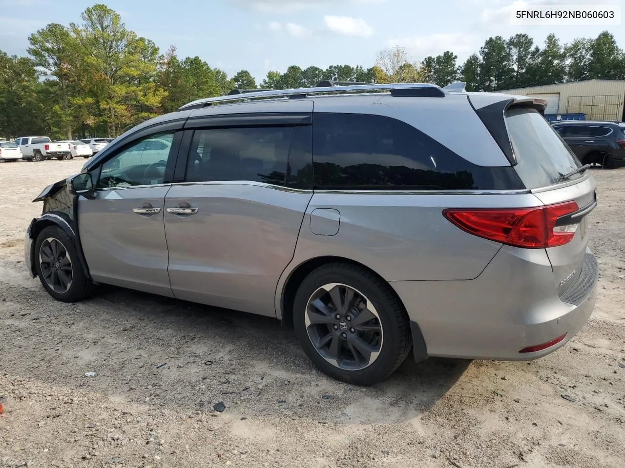 2022 Honda Odyssey Elite VIN: 5FNRL6H92NB060603 Lot: 70980174