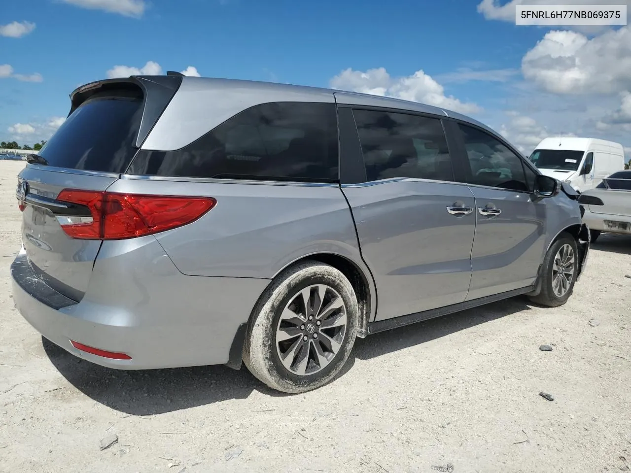 2022 Honda Odyssey Exl VIN: 5FNRL6H77NB069375 Lot: 71302164