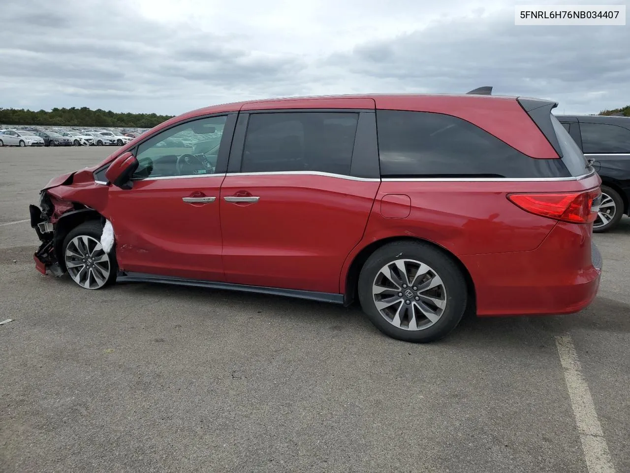 5FNRL6H76NB034407 2022 Honda Odyssey Exl