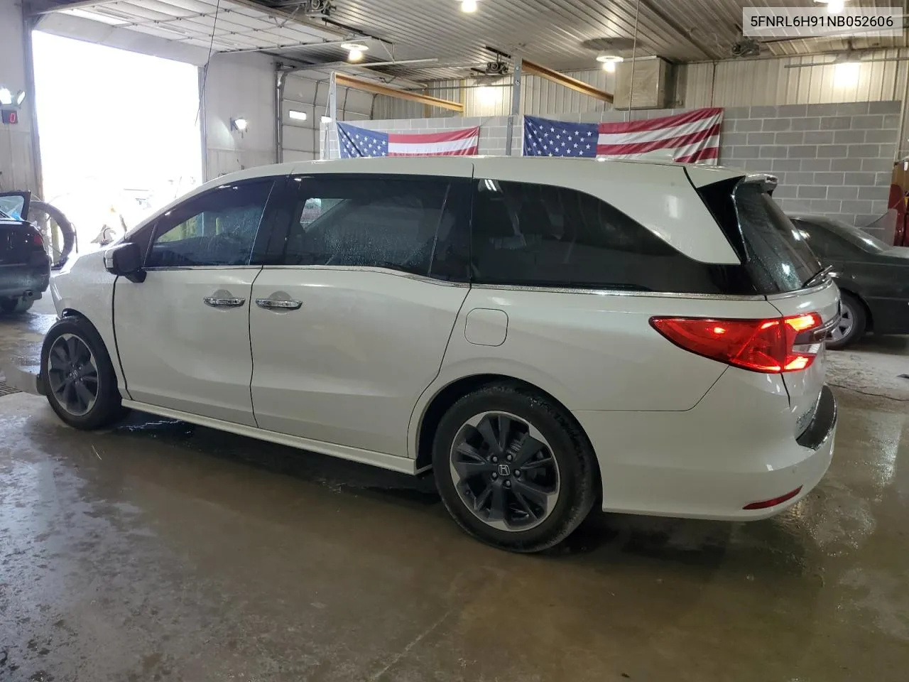 2022 Honda Odyssey Elite VIN: 5FNRL6H91NB052606 Lot: 71808974