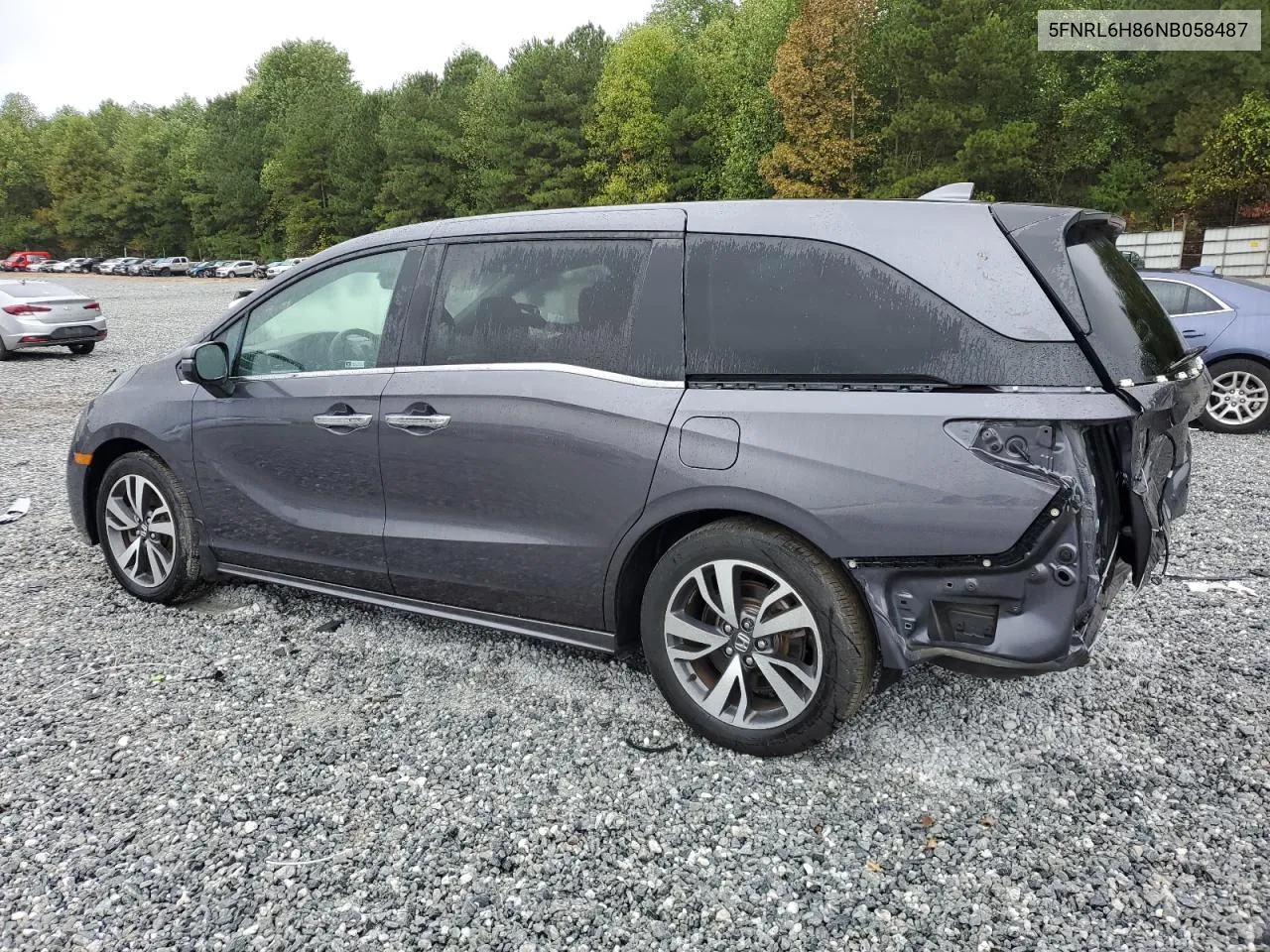 2022 Honda Odyssey Touring VIN: 5FNRL6H86NB058487 Lot: 72068164