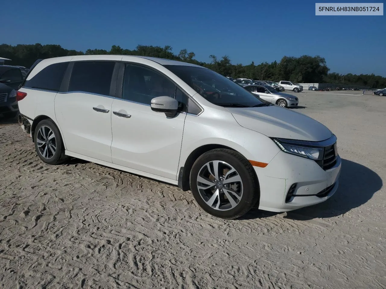 2022 Honda Odyssey Touring VIN: 5FNRL6H83NB051724 Lot: 72340574