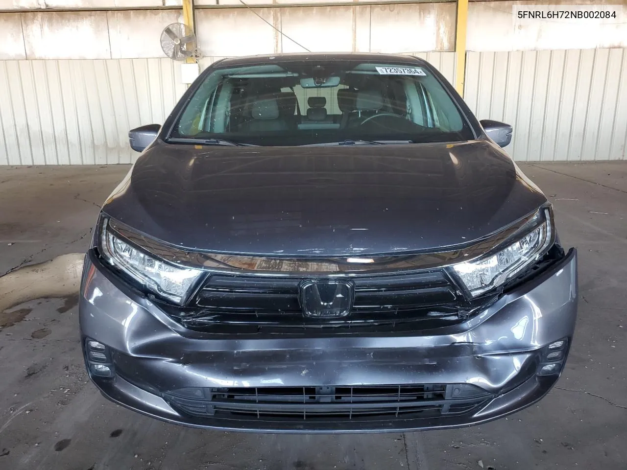 2022 Honda Odyssey Exl VIN: 5FNRL6H72NB002084 Lot: 72357364