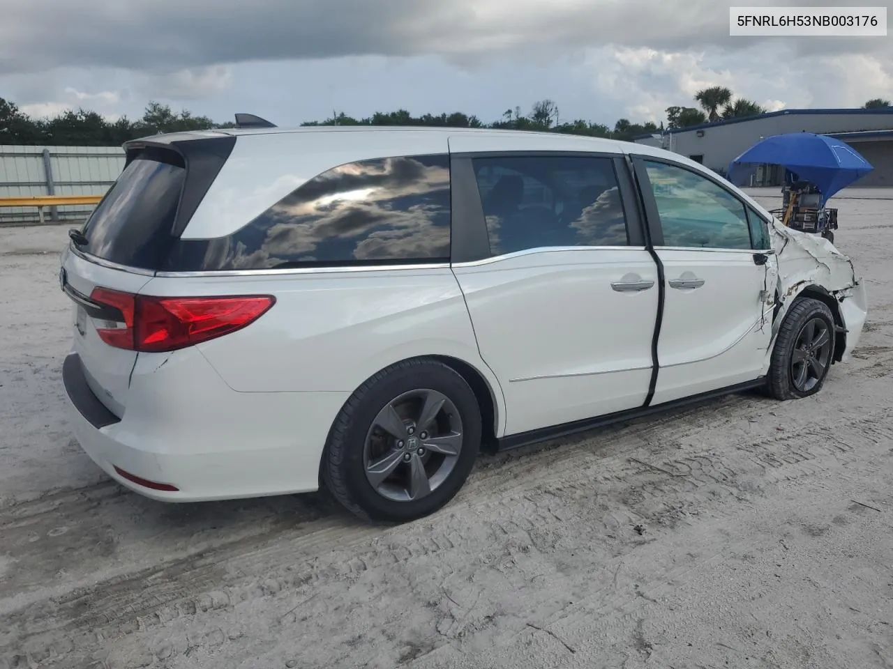 2022 Honda Odyssey Ex VIN: 5FNRL6H53NB003176 Lot: 72419434