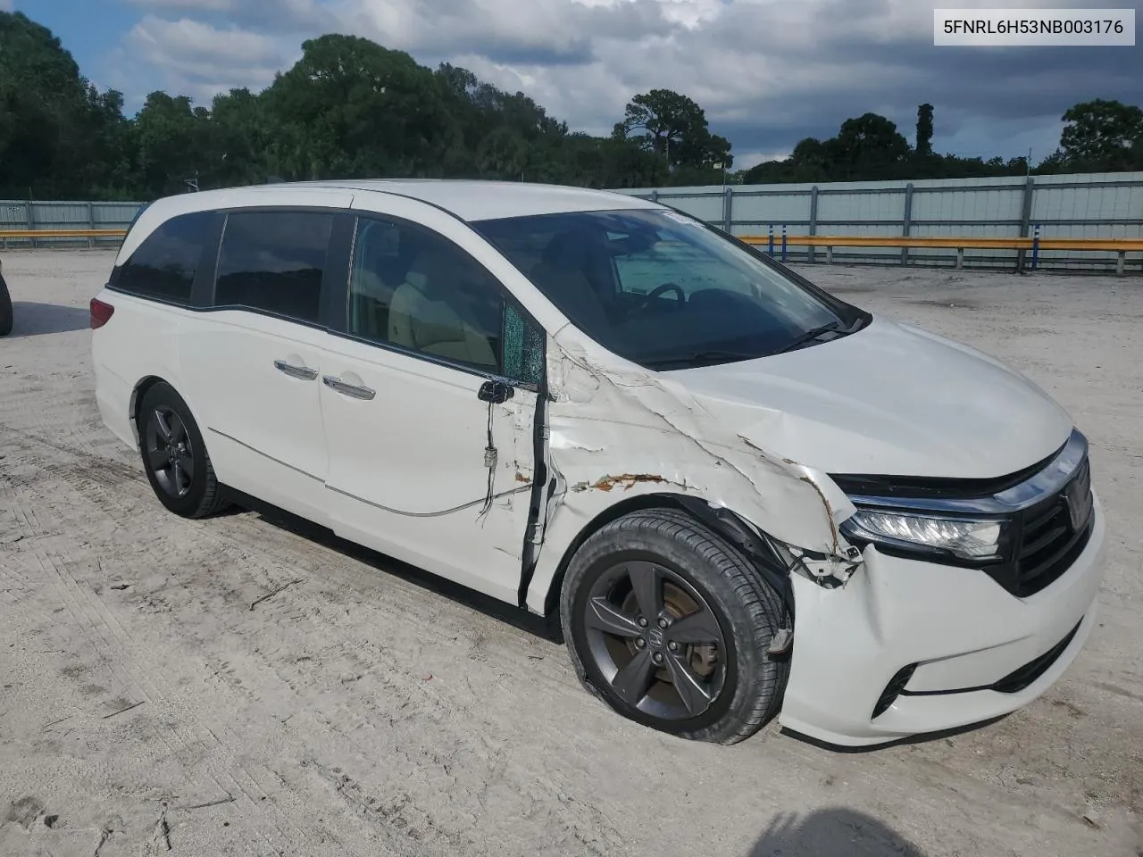 2022 Honda Odyssey Ex VIN: 5FNRL6H53NB003176 Lot: 72419434