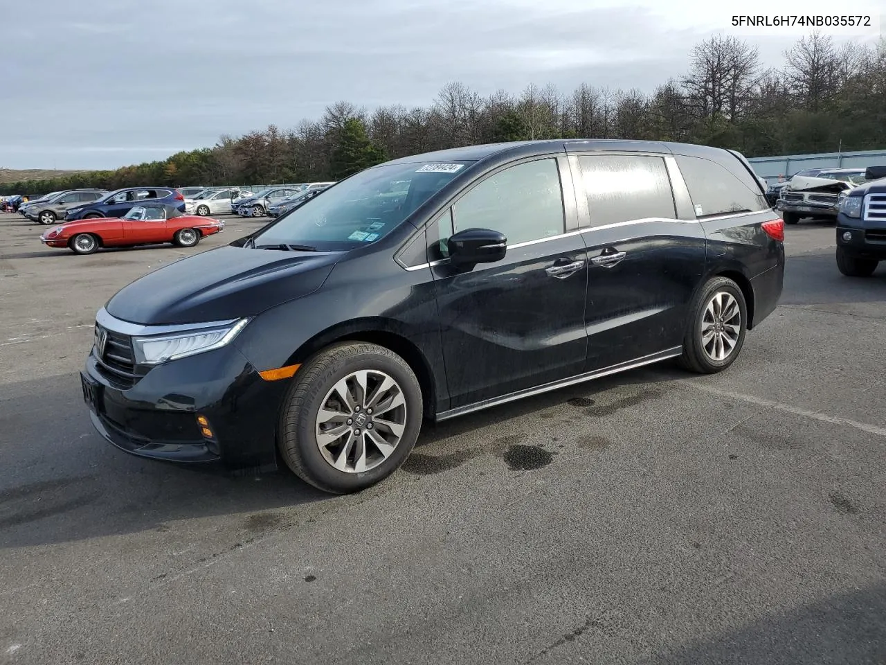 2022 Honda Odyssey Exl VIN: 5FNRL6H74NB035572 Lot: 72784424