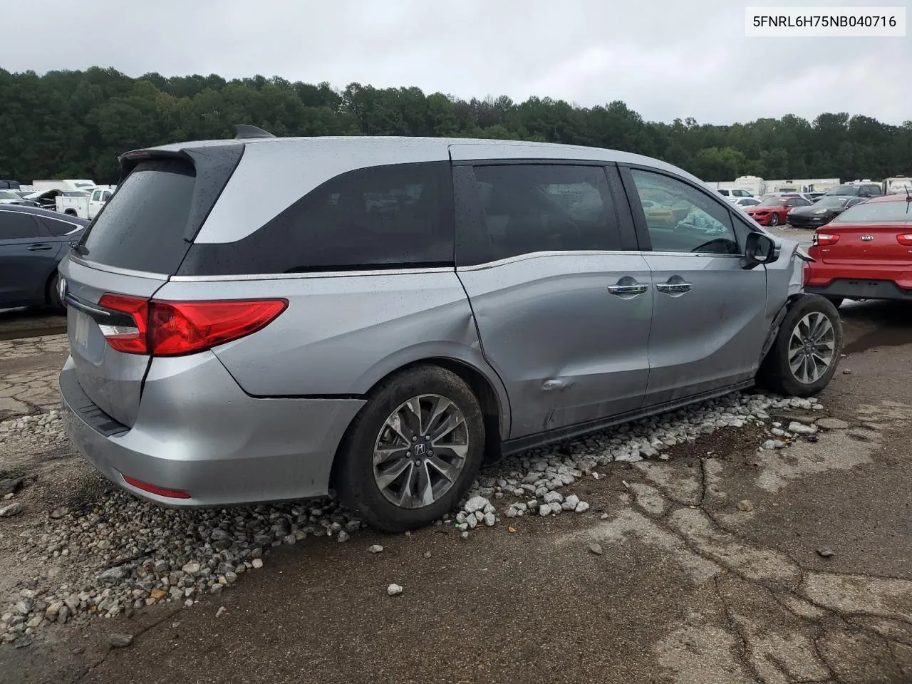 2022 Honda Odyssey Exl VIN: 5FNRL6H75NB040716 Lot: 73030644