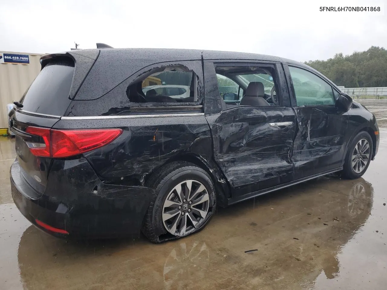 2022 Honda Odyssey Exl VIN: 5FNRL6H70NB041868 Lot: 73312794