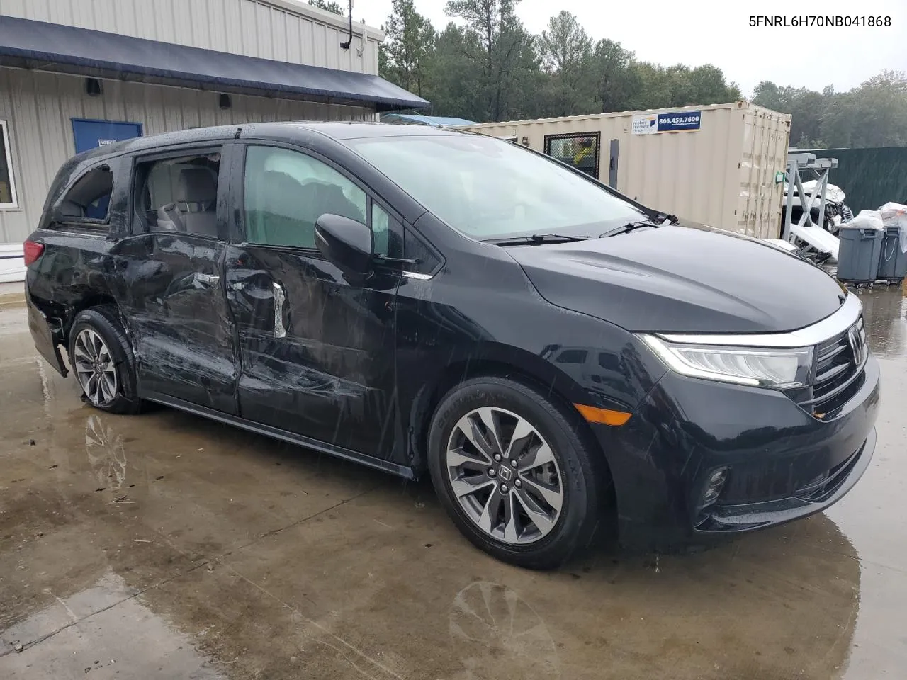 2022 Honda Odyssey Exl VIN: 5FNRL6H70NB041868 Lot: 73312794