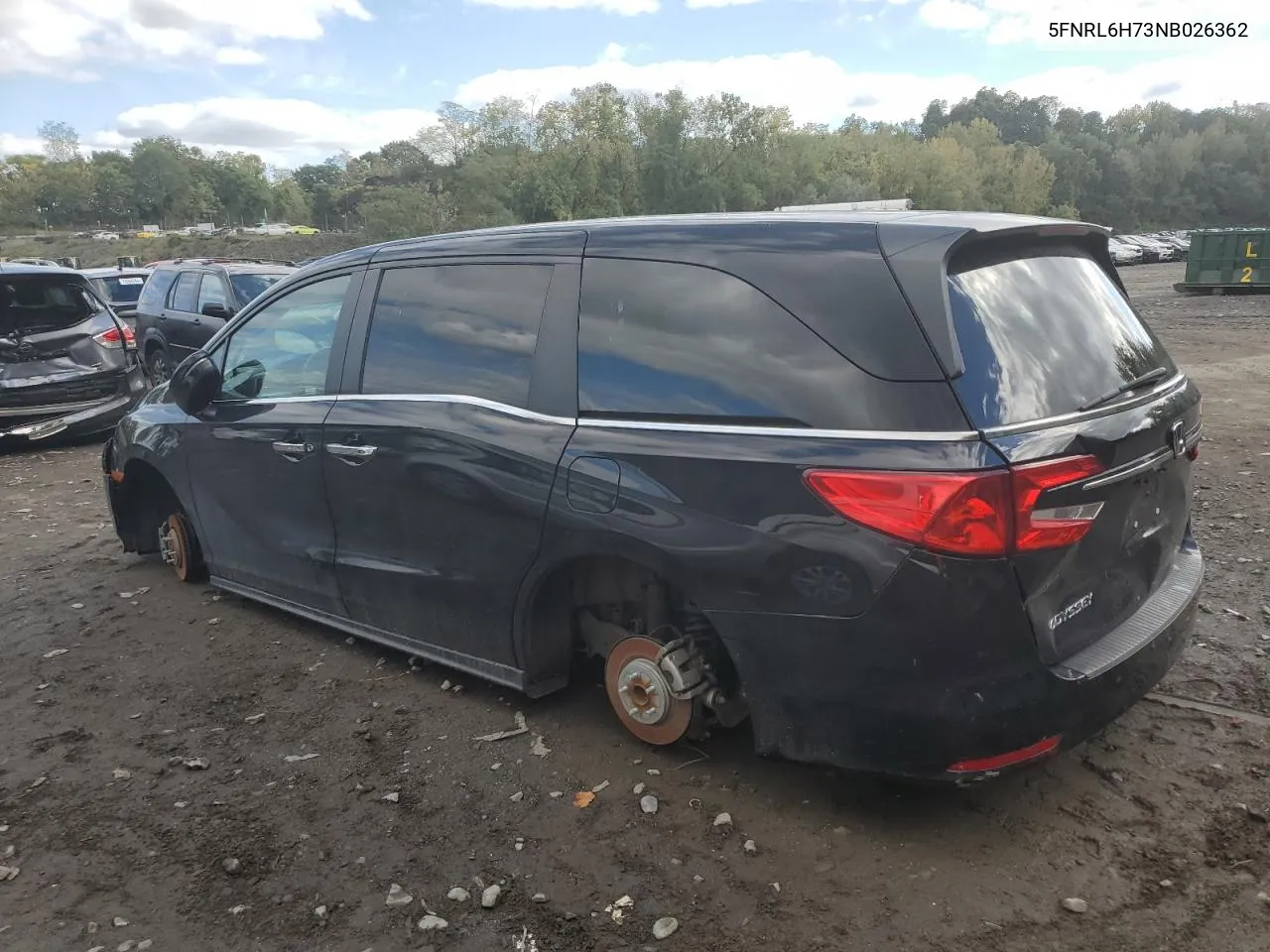 5FNRL6H73NB026362 2022 Honda Odyssey Exl