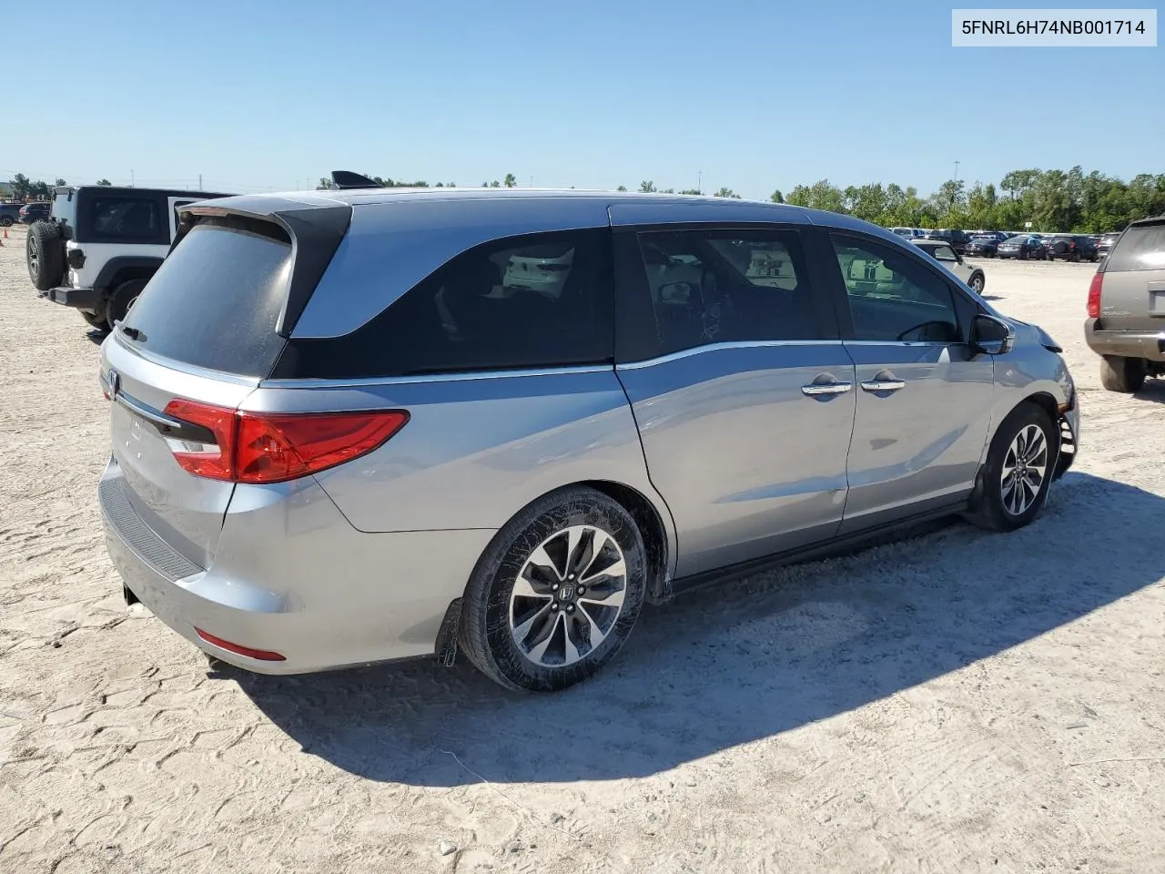 2022 Honda Odyssey Exl VIN: 5FNRL6H74NB001714 Lot: 73561634