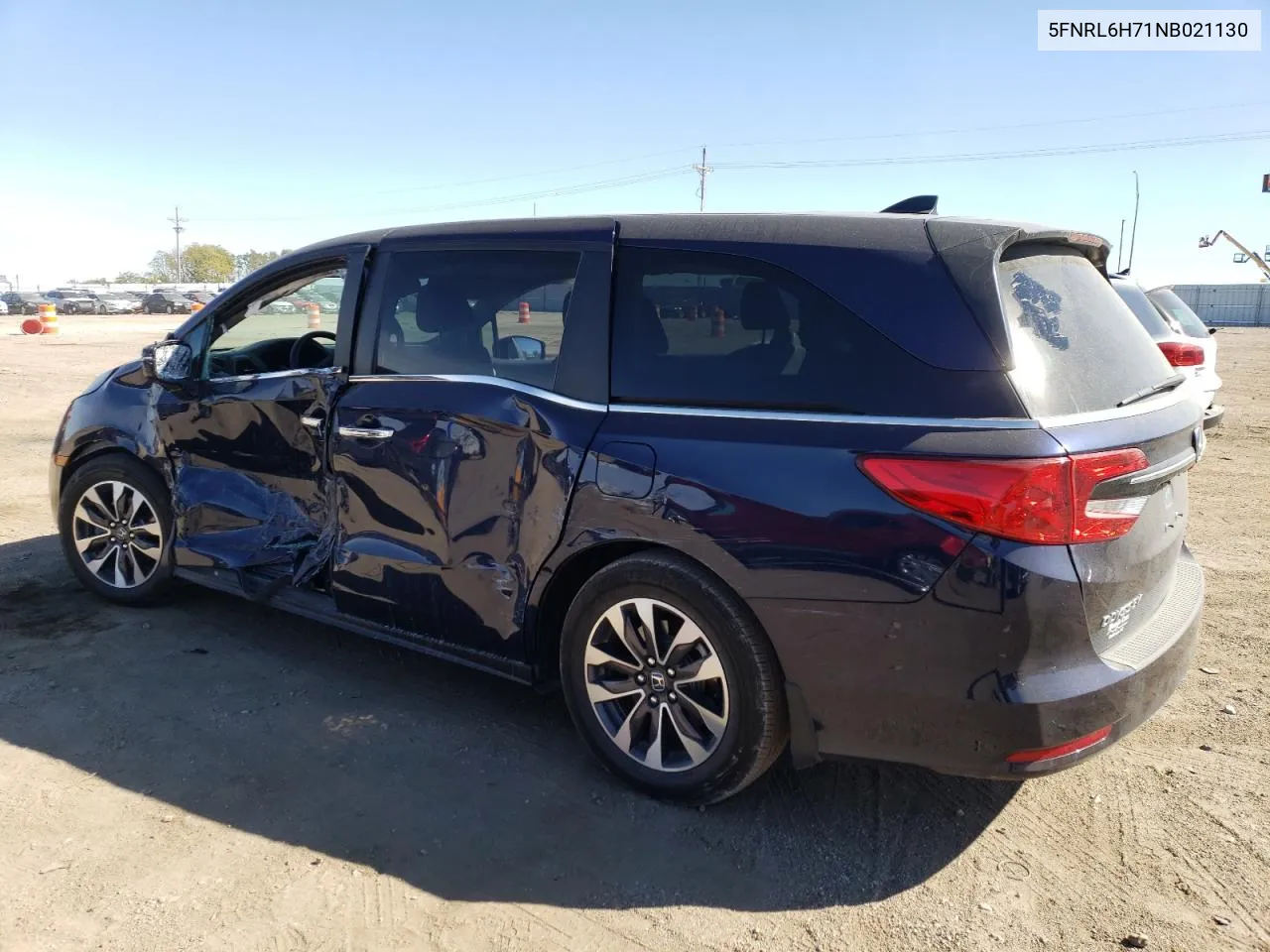 2022 Honda Odyssey Exl VIN: 5FNRL6H71NB021130 Lot: 73951674