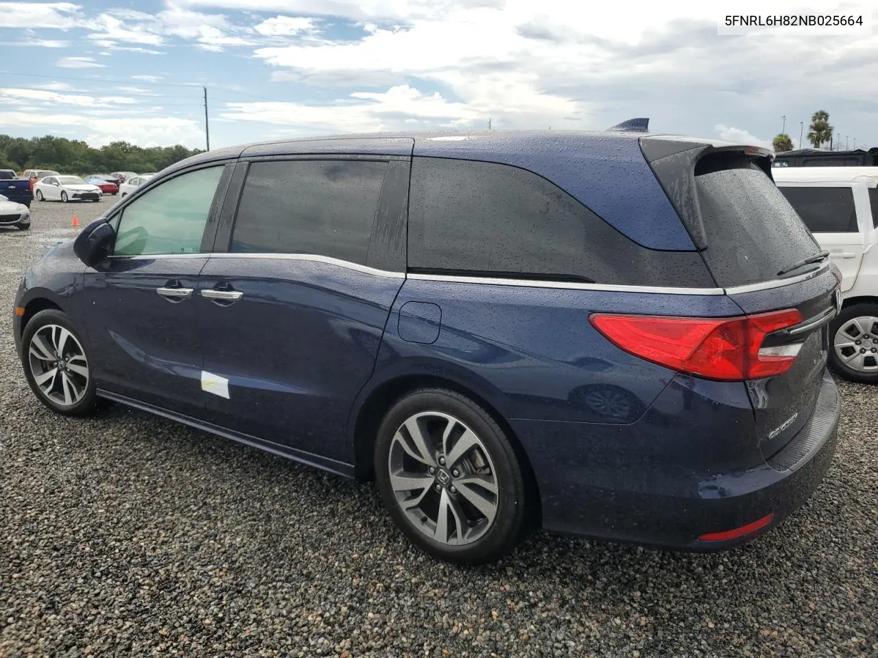 2022 Honda Odyssey Touring VIN: 5FNRL6H82NB025664 Lot: 74080024