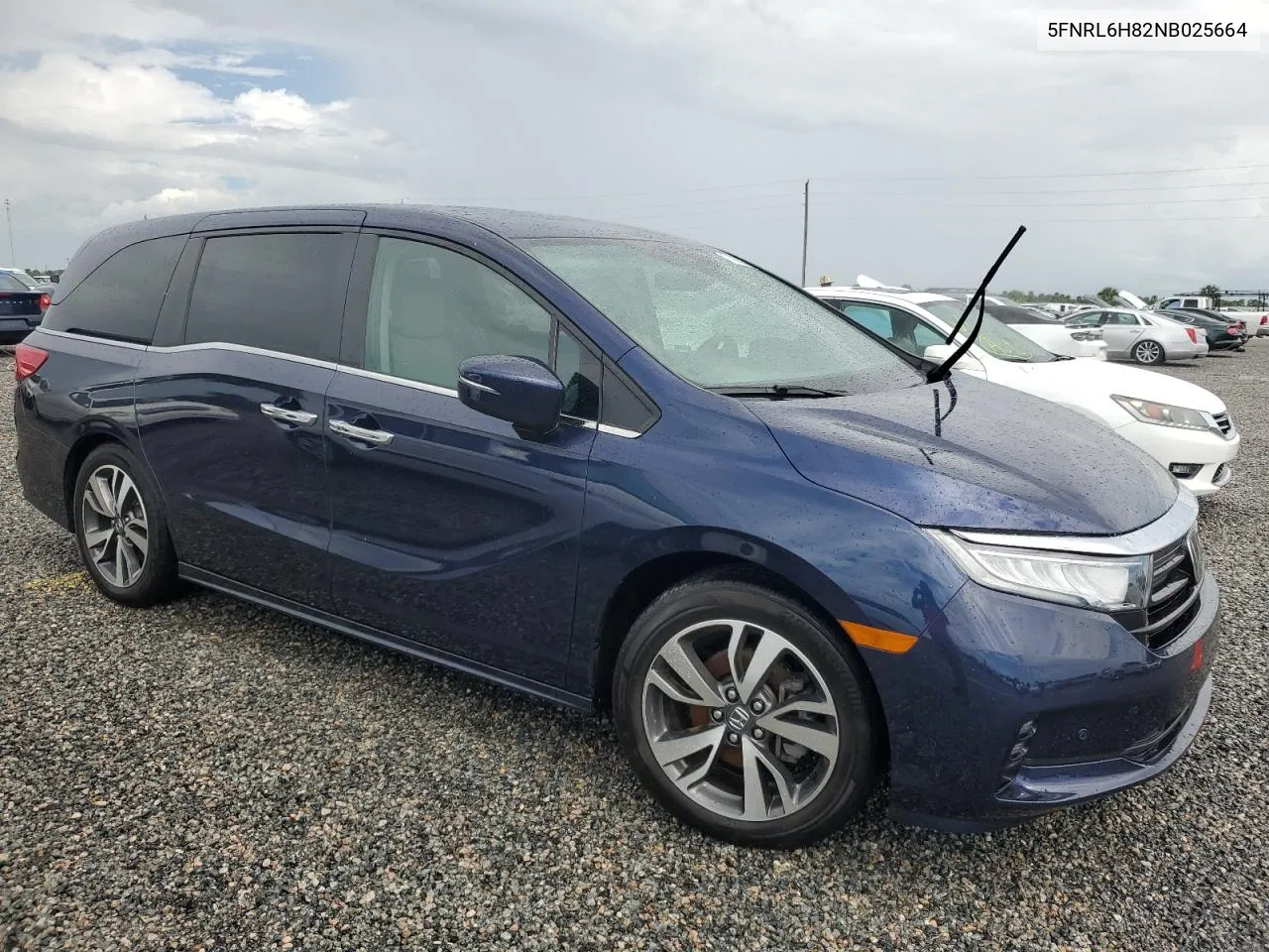 2022 Honda Odyssey Touring VIN: 5FNRL6H82NB025664 Lot: 74080024