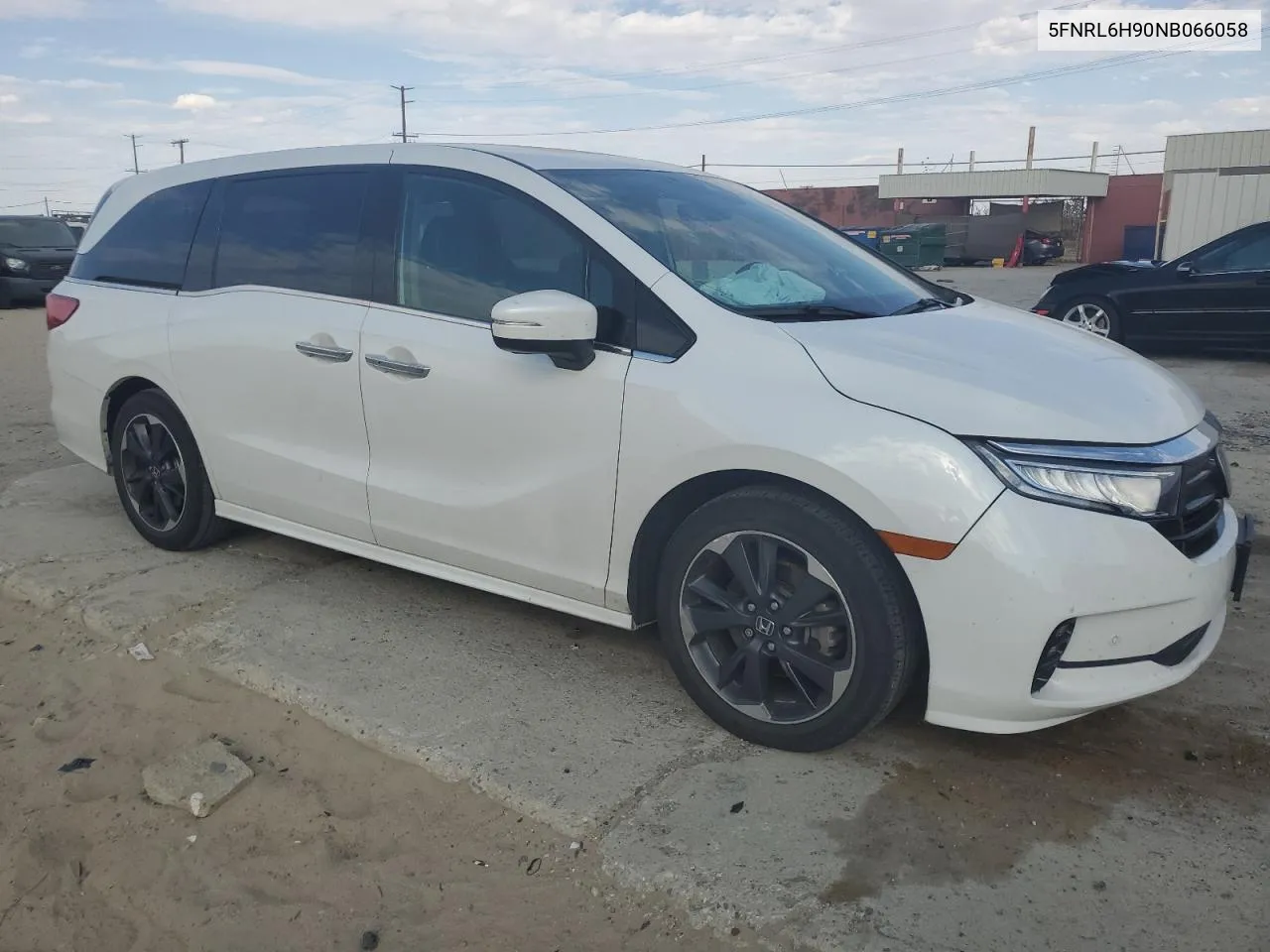 2022 Honda Odyssey Elite VIN: 5FNRL6H90NB066058 Lot: 74739244