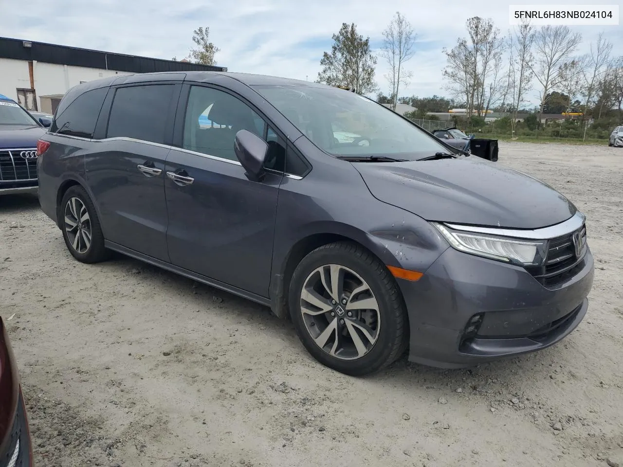 2022 Honda Odyssey Touring VIN: 5FNRL6H83NB024104 Lot: 74993624