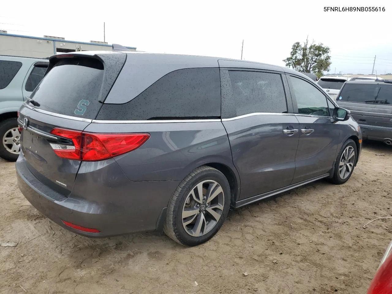 2022 Honda Odyssey Touring VIN: 5FNRL6H89NB055616 Lot: 75074034