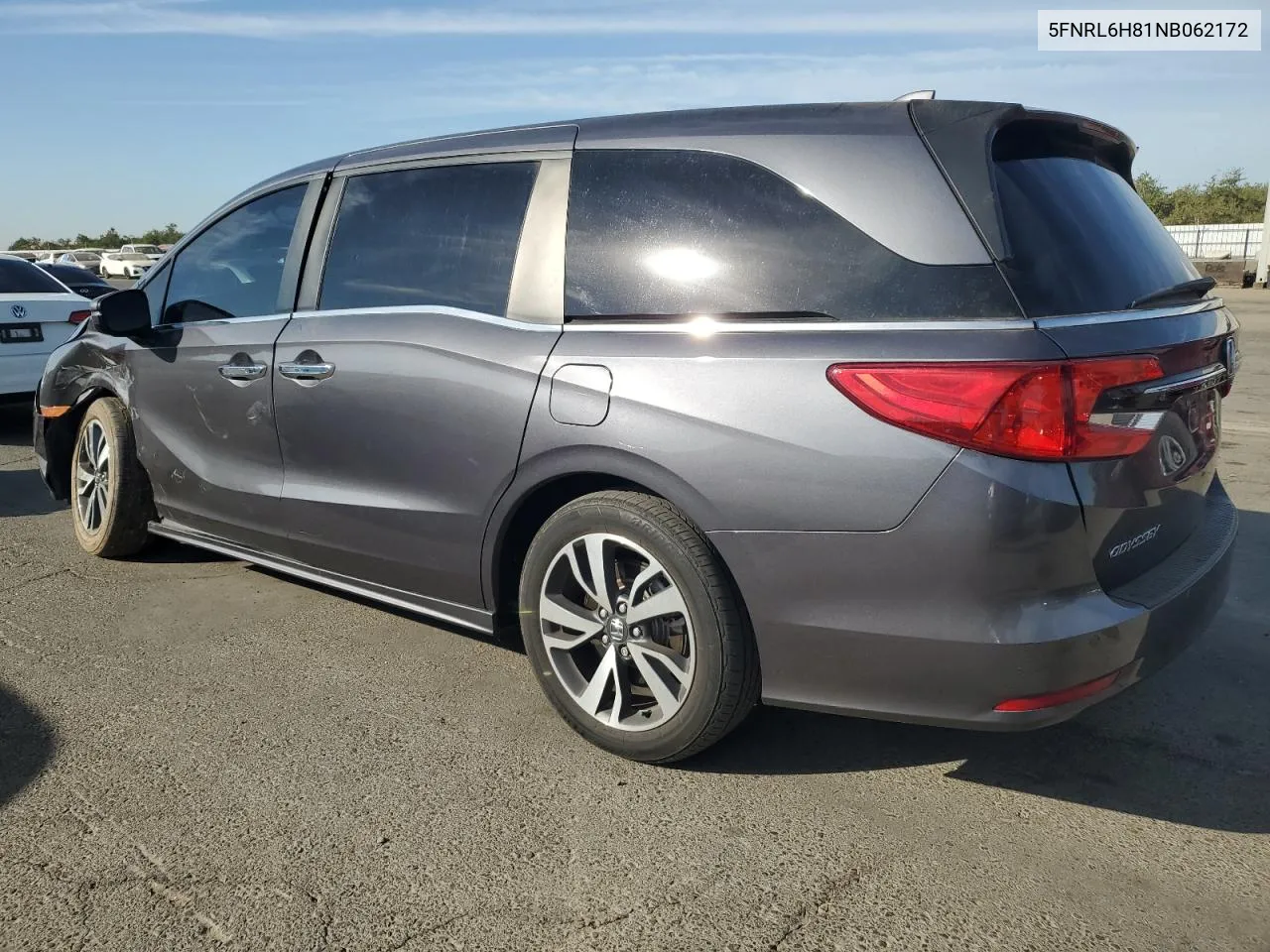 2022 Honda Odyssey Touring VIN: 5FNRL6H81NB062172 Lot: 75271414