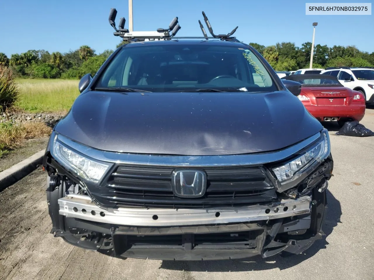 2022 Honda Odyssey Exl VIN: 5FNRL6H70NB032975 Lot: 75408084