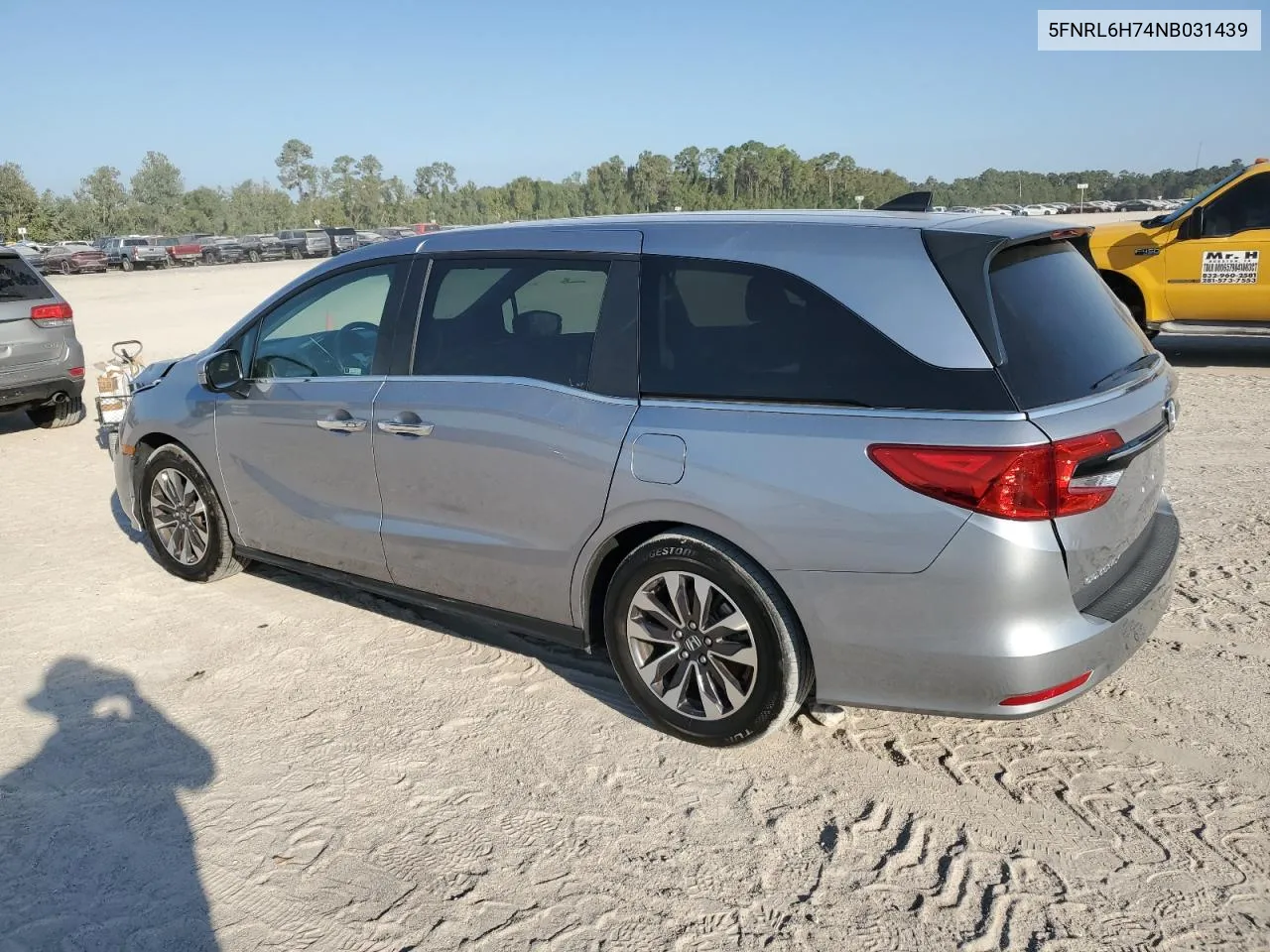 2022 Honda Odyssey Exl VIN: 5FNRL6H74NB031439 Lot: 75524504